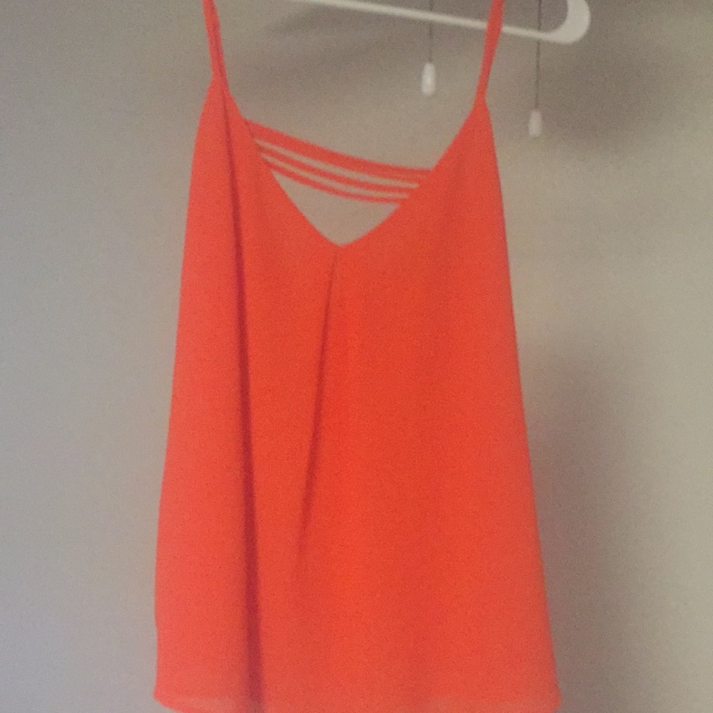 Orange tank size large